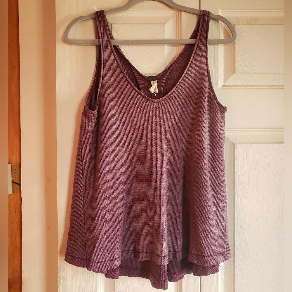 Free People - We the Free - Kitten Waffle Knit Tank S